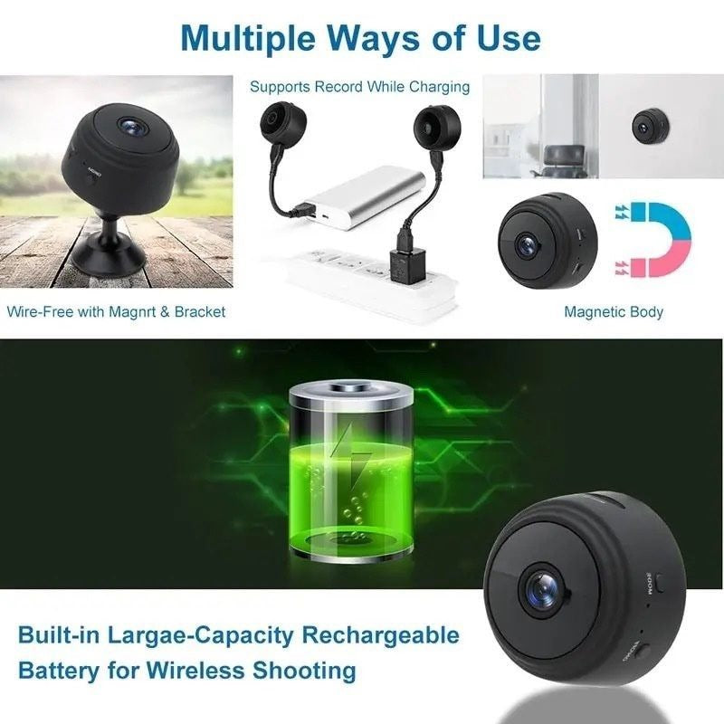 A9 WiFi Mini HD Camera – 1080p Wireless Smart Security