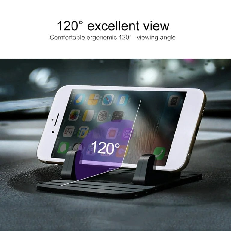 REMAX Fairy Universal Silicone Anti-Slip Mat Mobile Phone Holder for Cars (Black)