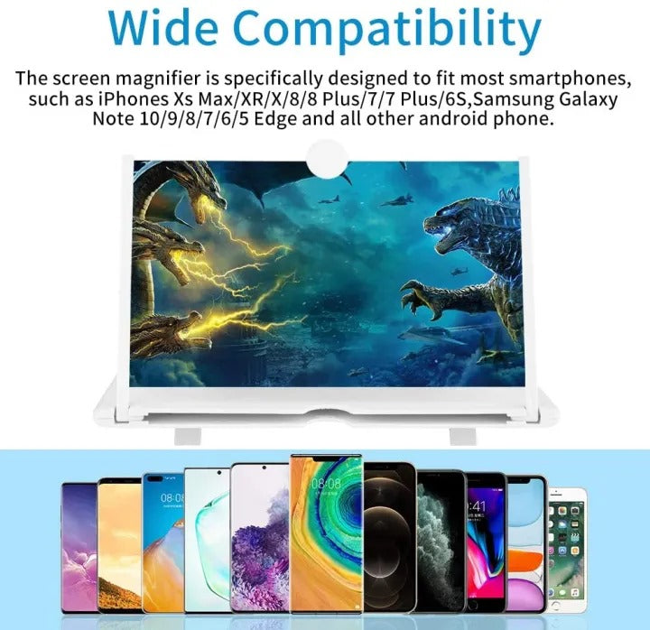 F3 Mobile Screen Magnifier – Large Screen Amplifier with Eye Protection