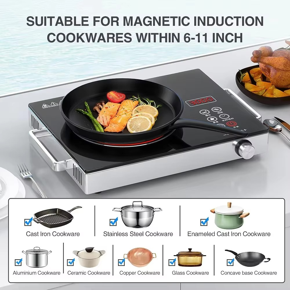RAF 3500W Electric Infrared Stove – High-Power Hot Plate Cooker | Portable Electric Chula for Home & Kitchen