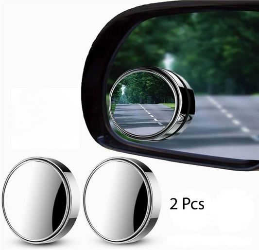 2pcs Round Blind Spot Mirrors – Wide-Angle Lens for Cars, SUVs & Trucks