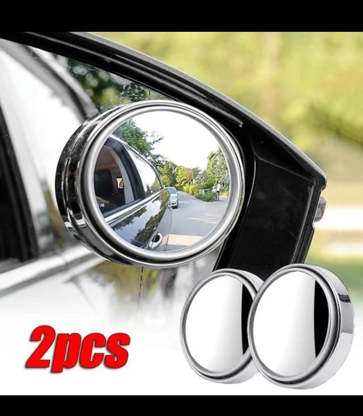 2pcs Round Blind Spot Mirrors – Wide-Angle Lens for Cars, SUVs & Trucks