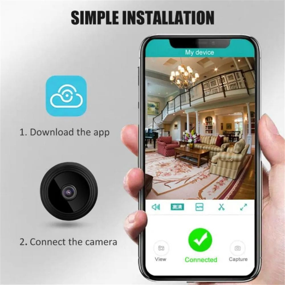 A9 WiFi Mini HD Camera – 1080p Wireless Smart Security