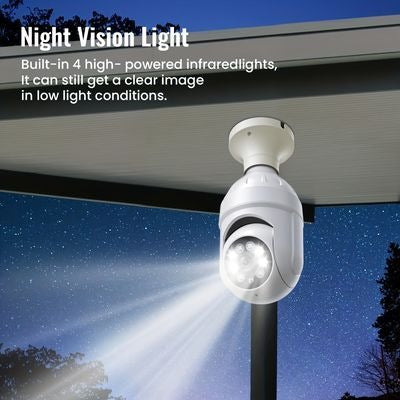 Smart Bulb Security Camera | 1080P Full HD WiFi CCTV