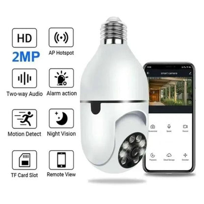 Smart Bulb Security Camera | 1080P Full HD WiFi CCTV