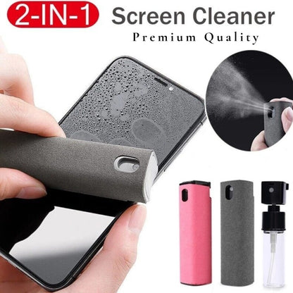 Mobile Phone Screen Cleaner – Portable Spray & Wipe (Random Color)