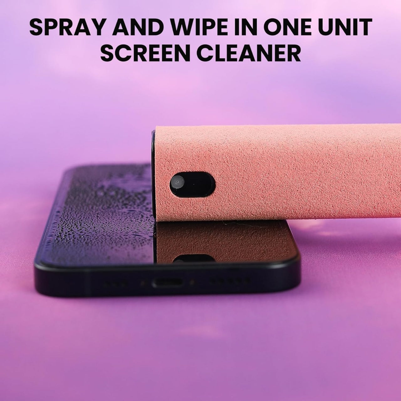 Mobile Phone Screen Cleaner – Portable Spray & Wipe (Random Color)