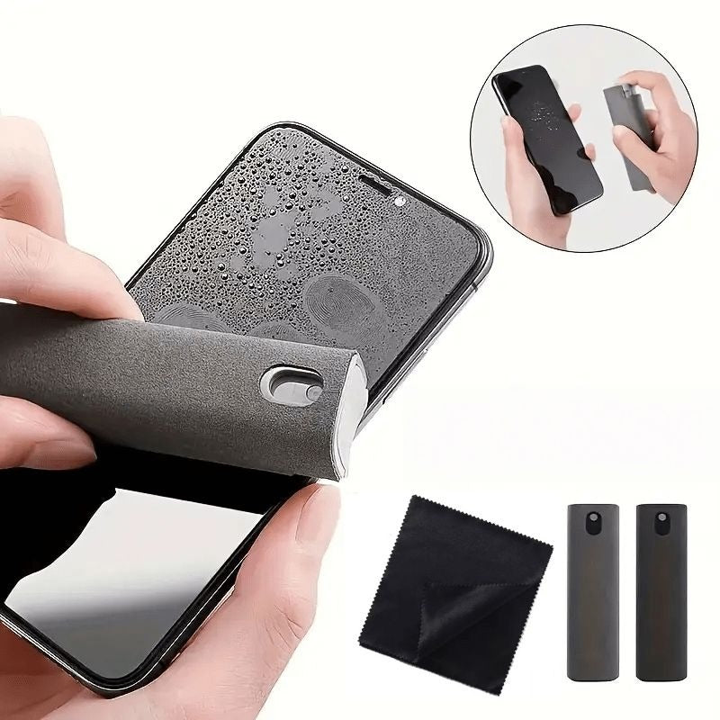 Mobile Phone Screen Cleaner – Portable Spray & Wipe (Random Color)