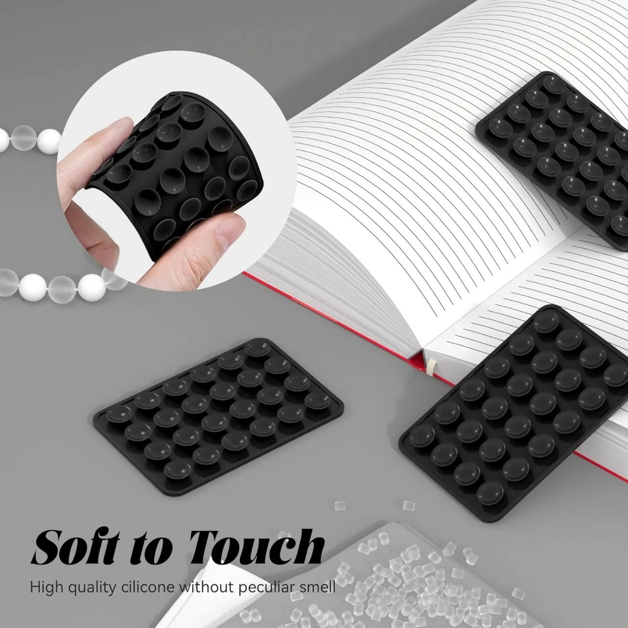 Mobile Bubble Grip | Silicone Suction Both Side Grip Holder – Hands-Free Phone Stand