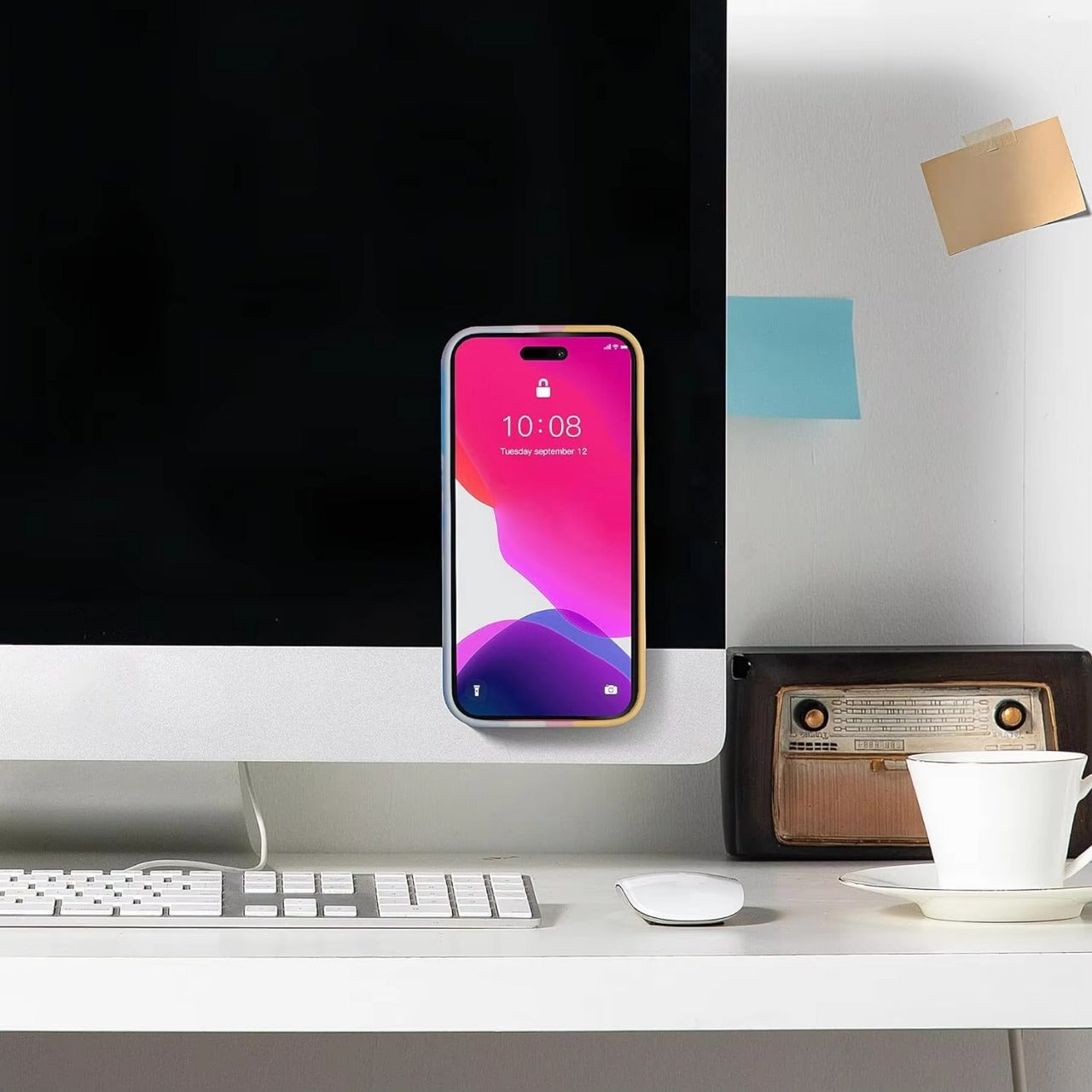 Mobile Bubble Grip | Silicone Suction Both Side Grip Holder – Hands-Free Phone Stand