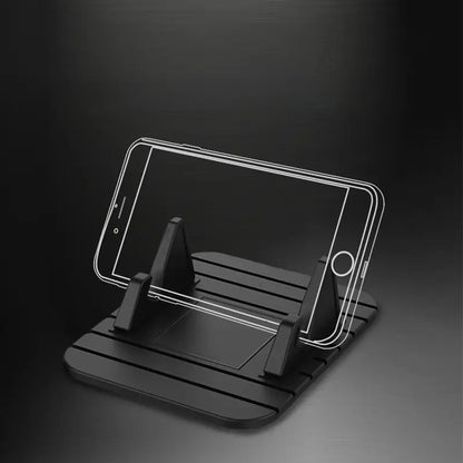 REMAX Fairy Universal Silicone Anti-Slip Mat Mobile Phone Holder for Cars (Black)