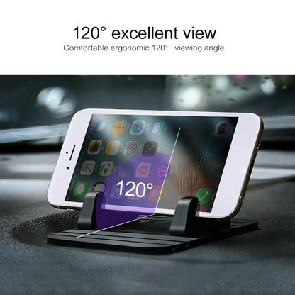 REMAX Fairy Universal Silicone Anti-Slip Mat Mobile Phone Holder for Cars (Black)