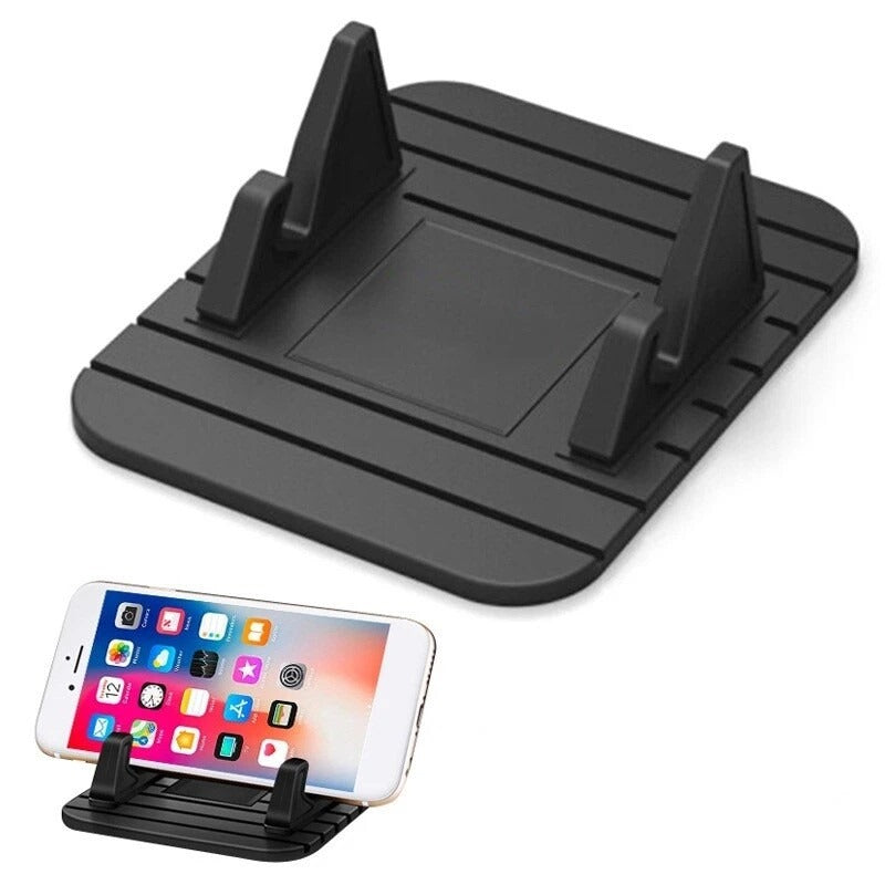 REMAX Fairy Universal Silicone Anti-Slip Mat Mobile Phone Holder for Cars (Black)