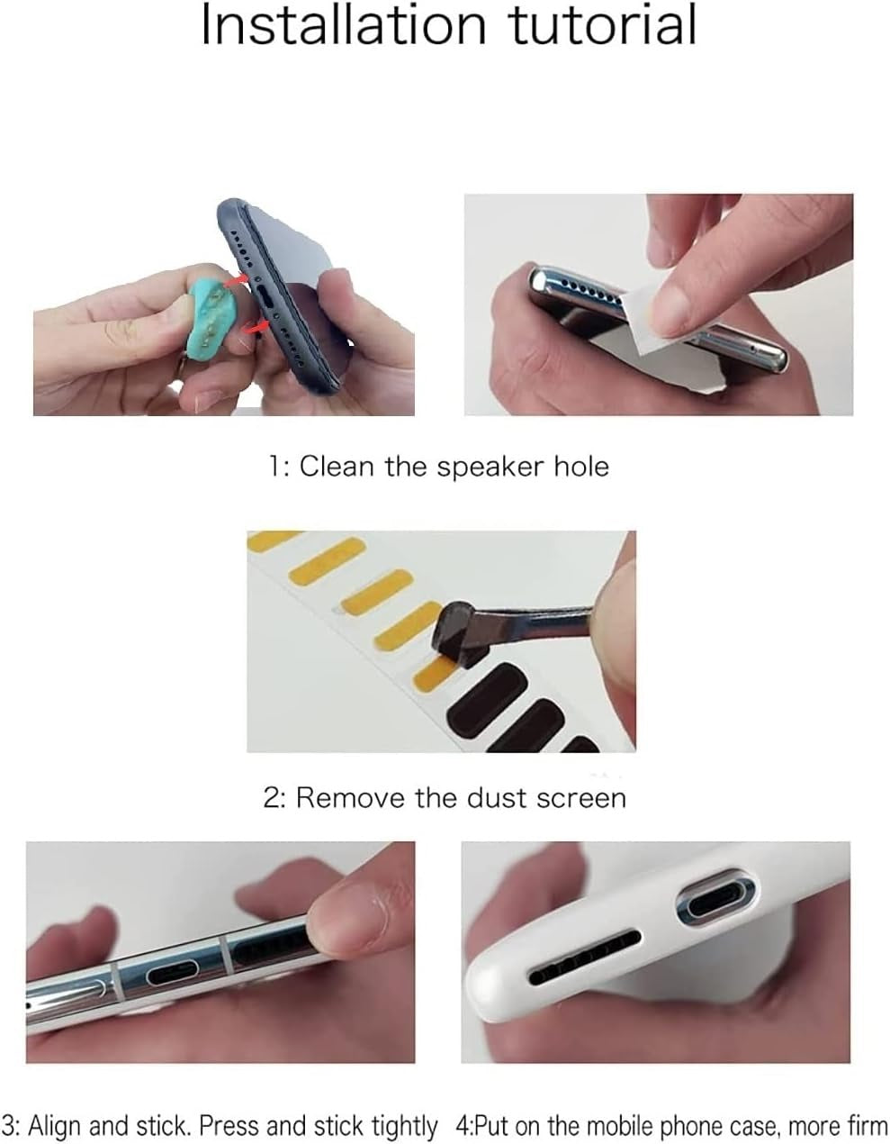 10 PCs Mobile Speaker Dustproof Net Stickers – Protect Your Phone Speaker from Dust