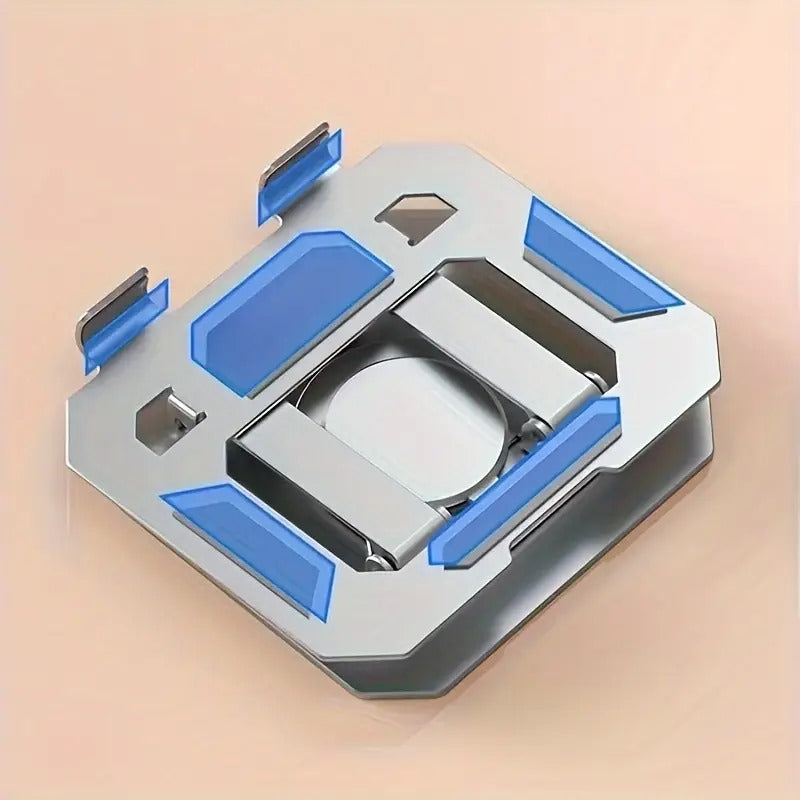 360° Rotating Metal Tablet & Mobile Stand – Adjustable, Foldable & Cooling Design