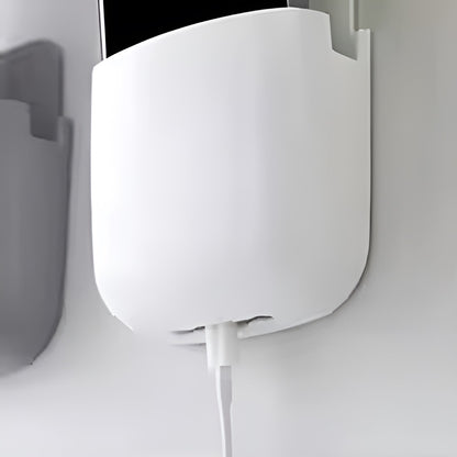 3 Pcs U Shape Wall Mounted Mobile & Remote Holder | Multifunctional Storage Case