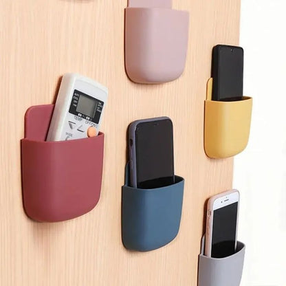 3 Pcs U Shape Wall Mounted Mobile & Remote Holder | Multifunctional Storage Case