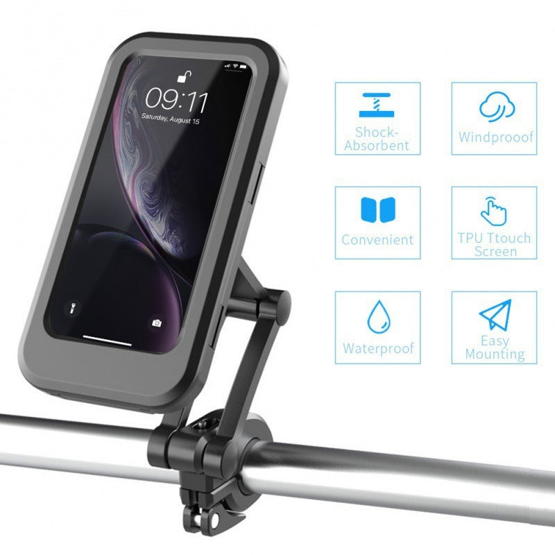 Waterproof Magnetic Bike & Bicycle Mobile Phone Holder – 360° Rotation