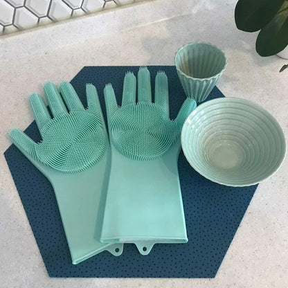 Silicone Washing Gloves – Waterproof, Heat Resistant & Multi-Purpose