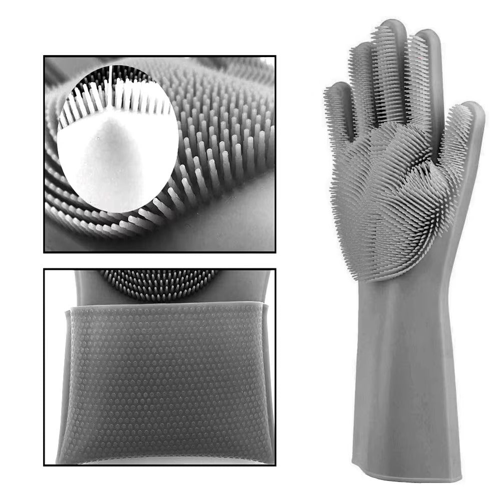 Silicone Washing Gloves – Waterproof, Heat Resistant & Multi-Purpose