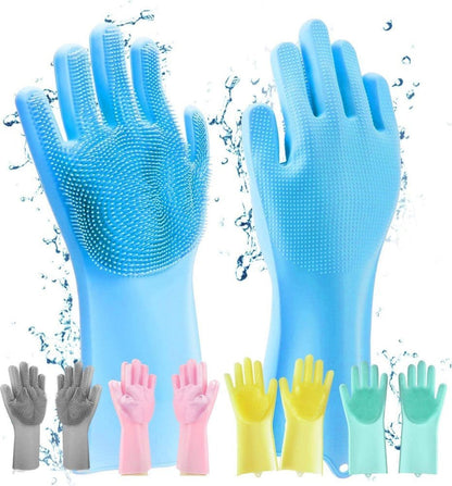 Silicone Washing Gloves – Waterproof, Heat Resistant & Multi-Purpose