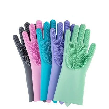 Silicone Washing Gloves – Waterproof, Heat Resistant & Multi-Purpose