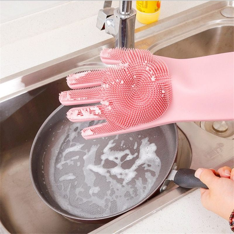 Silicone Washing Gloves – Waterproof, Heat Resistant & Multi-Purpose