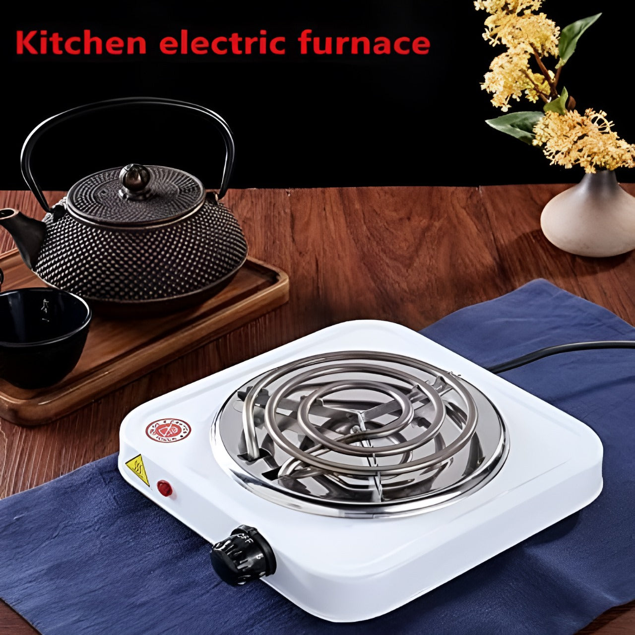 Electric Stove Hot Plate – Portable Single Coil Cooking Stove (1000W)