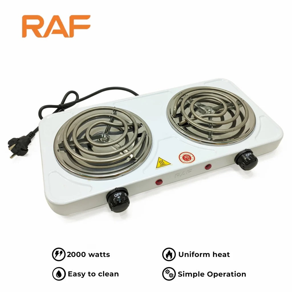Double Hot Plate & Electric Cooker Stove – Premium Raf Brand