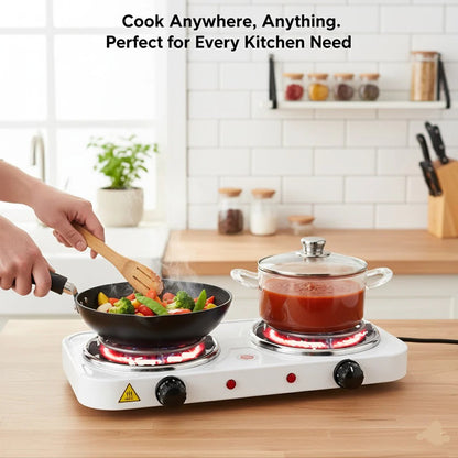 Double Hot Plate & Electric Cooker Stove – Premium Raf Brand