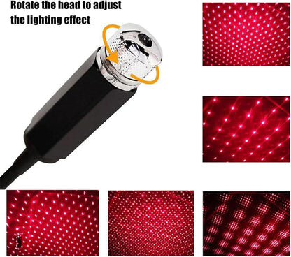 LED Galaxy Star Light Car Roof – USB Rotating Starry Sky Night Light & Ceiling Decoration