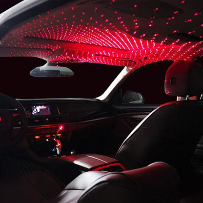 LED Galaxy Star Light Car Roof – USB Rotating Starry Sky Night Light & Ceiling Decoration